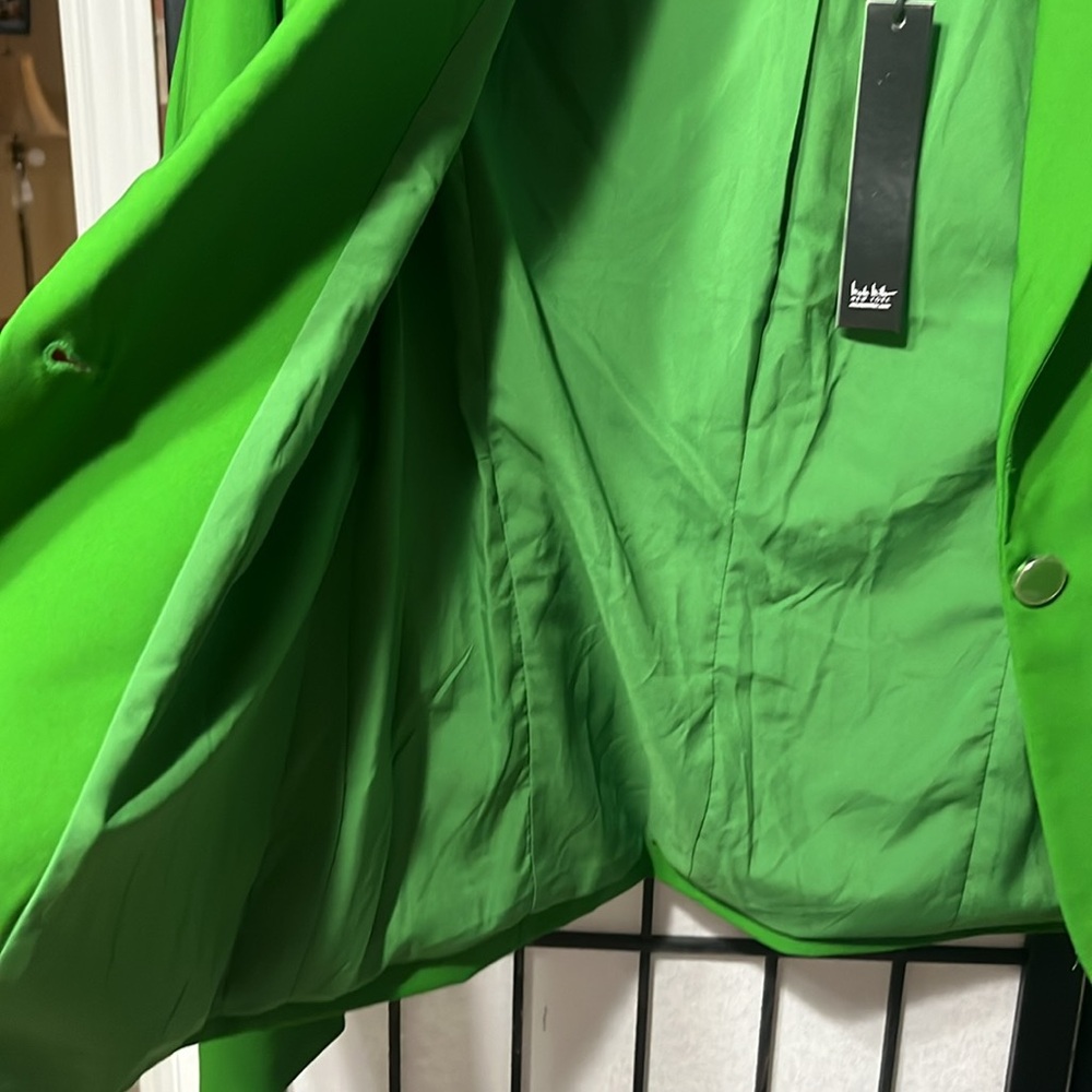 Nicole Miller Green Suit Jacket, Sz Small - Picture 6 of 7